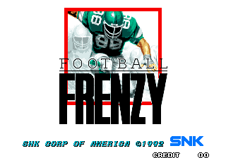 Football Frenzy title screen for Neo Geo